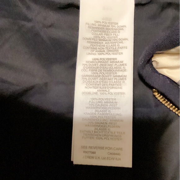 J Crew Women's Excursion Casual Light Quilted Vest Buffalo Navy Ivory Plaid M - Picture 5 of 5